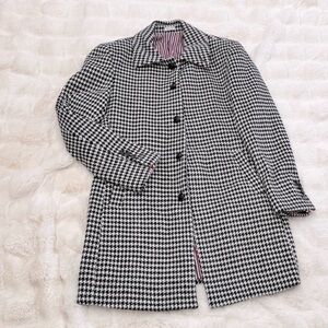 Thom Browne houndstooth-pattern coat